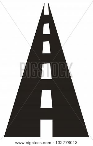 Road icon remote city life tripping sea passage