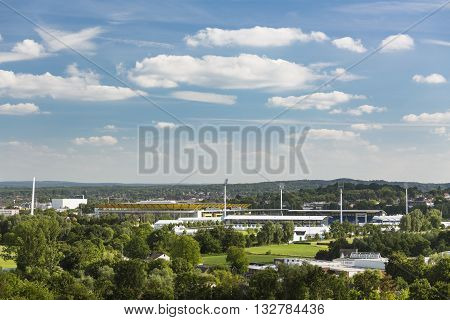 Aachen Tivoli And Hauptstadion Stadium View