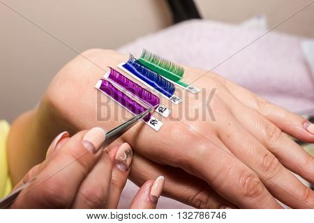 Artificial Eyelash Extensions, The Master's Hand, Eyelash Extension Procedure In A Beauty