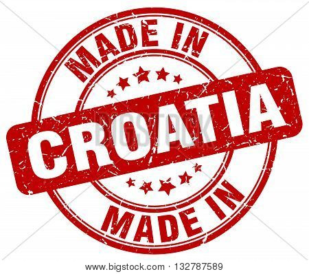 made in Croatia red round vintage stamp.Croatia stamp.Croatia seal.Croatia tag.Croatia.Croatia sign.Croatia.Croatia label.stamp.made.in.made in.