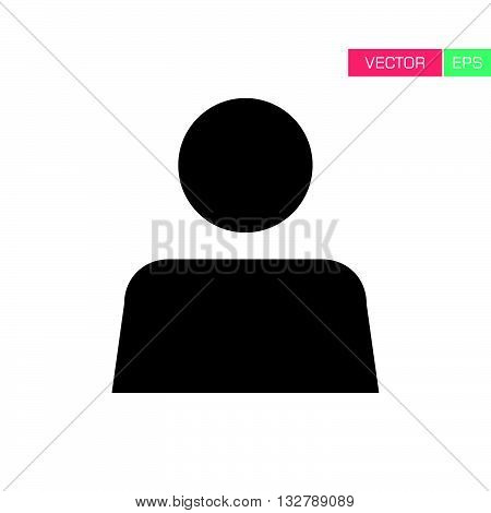 User Icon - Man, Profile, Businessman, Manager, Customer, Client Flat Color Icon in Vector illustration