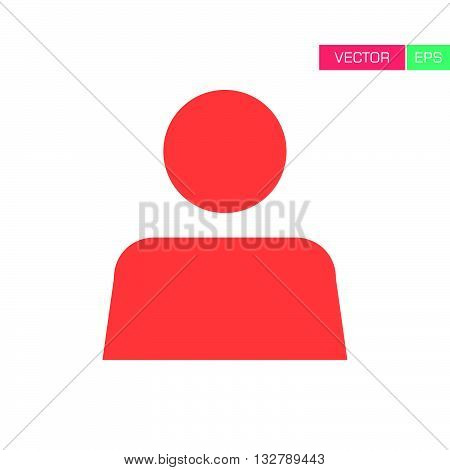 User Icon - Man, Profile, Businessman, Manager, Customer, Client Flat Color User Icon in Vector illustration