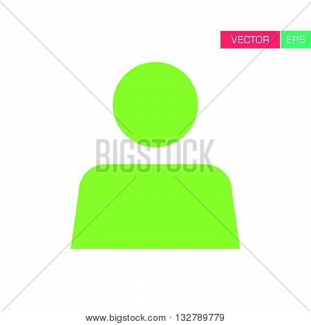User Icon - Man, Profile, Businessman, Manager, Customer, Client Flat Color Icon in Vector illustration