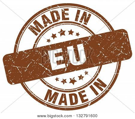 made in eu brown round vintage stamp.eu stamp.eu seal.eu tag.eu.eu sign.eu.eu label.stamp.made.in.made in.