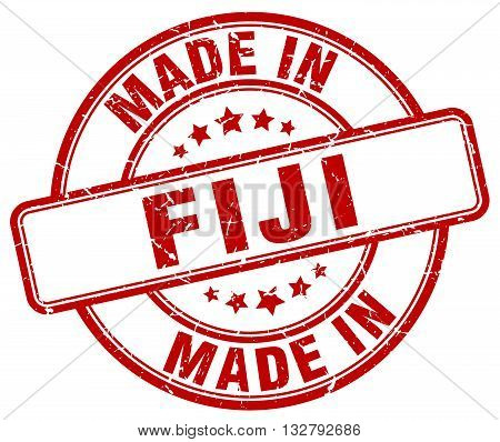 made in Fiji red round vintage stamp.Fiji stamp.Fiji seal.Fiji tag.Fiji.Fiji sign.Fiji.Fiji label.stamp.made.in.made in.