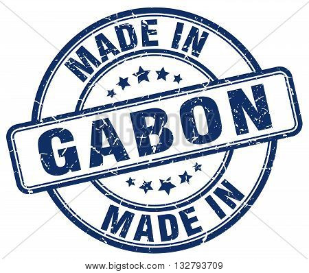 made in Gabon blue round vintage stamp.Gabon stamp.Gabon seal.Gabon tag.Gabon.Gabon sign.Gabon.Gabon label.stamp.made.in.made in.
