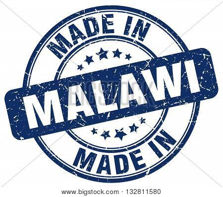 made in Malawi blue round vintage stamp.Malawi stamp.Malawi seal.Malawi tag.Malawi.Malawi sign.Malawi.Malawi label.stamp.made.in.made in.