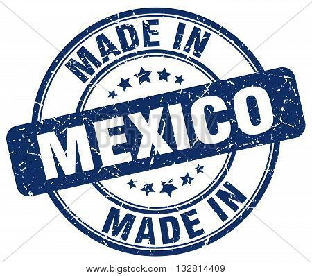 made in Mexico blue round vintage stamp.Mexico stamp.Mexico seal.Mexico tag.Mexico.Mexico sign.Mexico.Mexico label.stamp.made.in.made in.