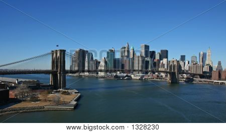 Vista panoramica aerea di Manhattan