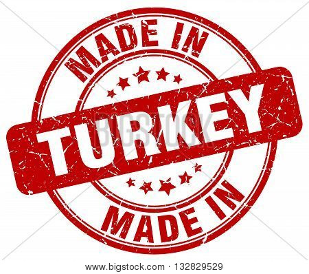 made in Turkey red round vintage stamp.Turkey stamp.Turkey seal.Turkey tag.Turkey.Turkey sign.Turkey.Turkey label.stamp.made.in.made in.