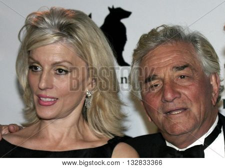 Peter Falk and wife Shera Danse at the 'In Defense of Animals Hosts 2nd Annual Guardian Award' at the Paramount Studios in Los Angeles, USA on October 30, 2004.