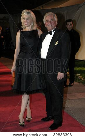 Peter Falk and wife Shera Danse at the 'In Defense of Animals Hosts 2nd Annual Guardian Award' at the Paramount Studios in Los Angeles, USA on October 30, 2004.