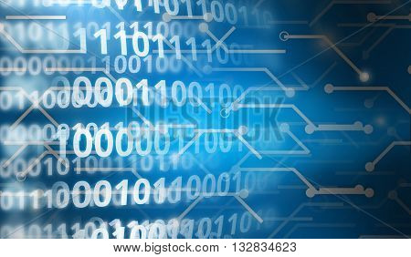 Binary Data connection lines background graphic illustration design modern image