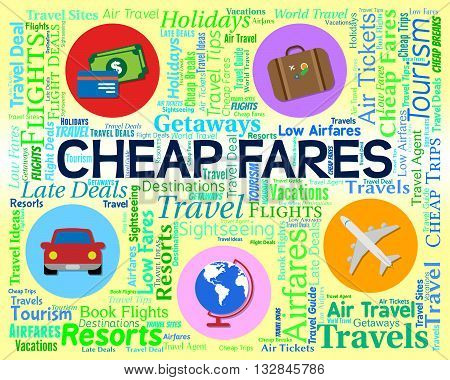 Cheap Fares Represents Sale Discount And Offer