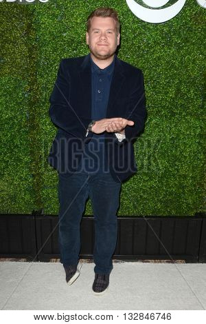 LOS ANGELES - JUN 2:  James Corden at the 4th Annual CBS Television Studios Summer Soiree at the Palihouse on June 2, 2016 in West Hollywood, CA