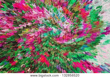 color extrusion floral background bright colorful abstract extrusion blocks and pyramids the gradient for the background and texture 3D extrusion background flowers floral pattern fabric and fashion design