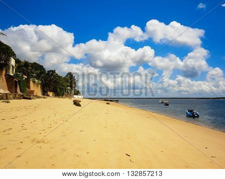 View at the Lamu beach in Kenya