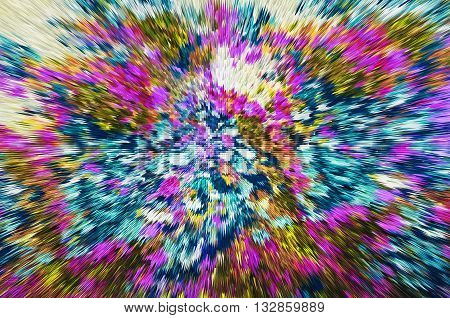 color extrusion floral background bright colorful abstract extrusion blocks and pyramids the gradient for the background and texture 3D extrusion flowers pattern for fabrics and fashion design