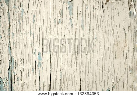 Old wall with cracked paint. A bright background.