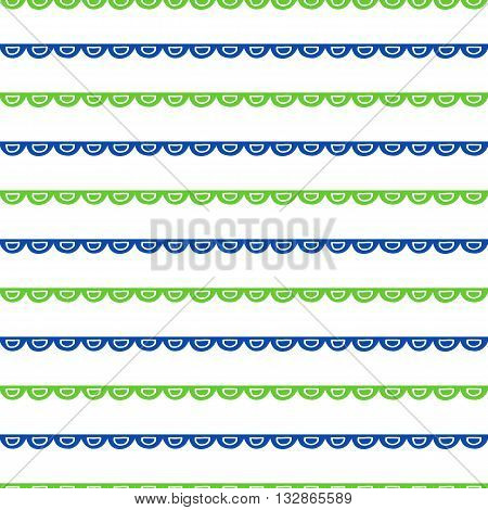 Seamless geometric pattern. Hand painted doodles in green and blue. Graphic design element for web sites, stationary printables, fabric, scrapbooking etc.