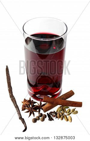 Mulled wine or Glintwine is a beverage of European origins usually made with red wine along with various mulling spices and sometimes raisins. 
