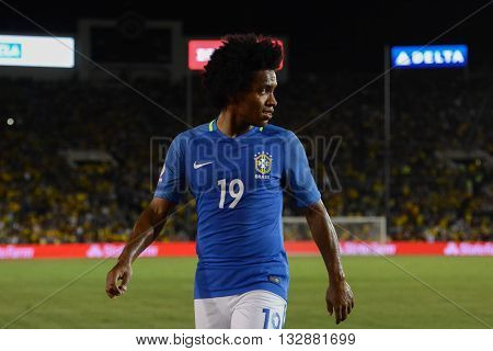 Brazilian Soccer Willian During Copa America Centenario