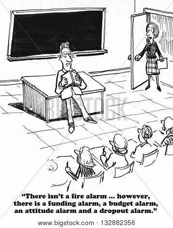 Education about alarm over budget and dropout rates