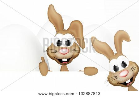 Happy Easter Bunny graphic illustration design image