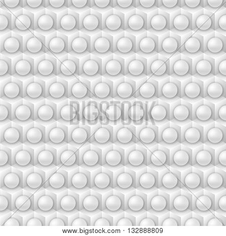 White Cube And Shere Pattern