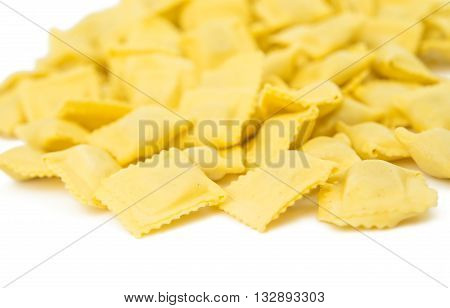 italian, meal, ravioli isolated on white background
