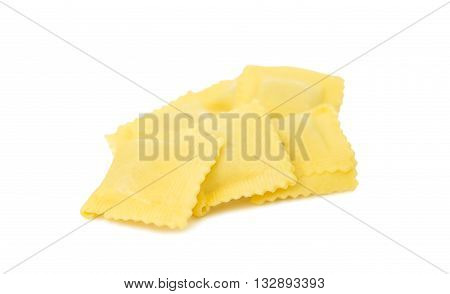 italian, meal, ravioli isolated on white background