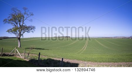 Sweeping countryside panorama in East Lothian Scotland