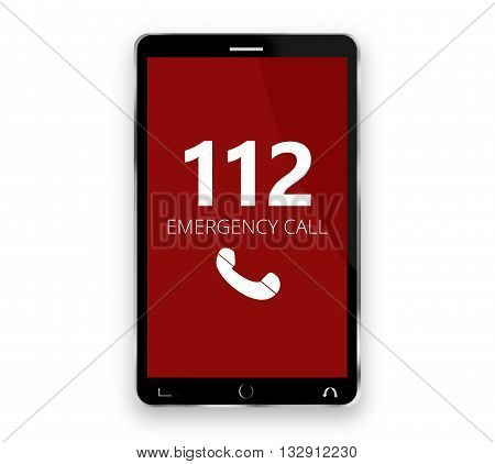 emergency call 112 graphic illustration modern image graphic