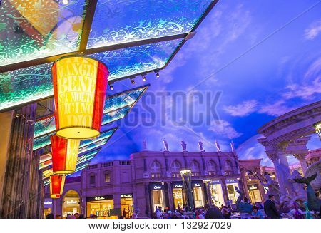 LAS VEGAS - April 13 : The Caesars Palace hotel and casino interior on April 13 2016 in Las Vegas. Caesars Palace is a luxury hotel and casino located on the Las Vegas Strip. Caesars has 3348 rooms in five towers