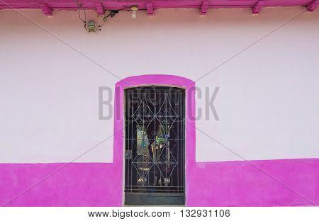 SUCHITOTO EL SALVADOR - MAY 07 : Architectural details in Suchitoto El Salvador on May 07 2016. the colonial town of Suchitoto built by the Spaniards in the 18th century