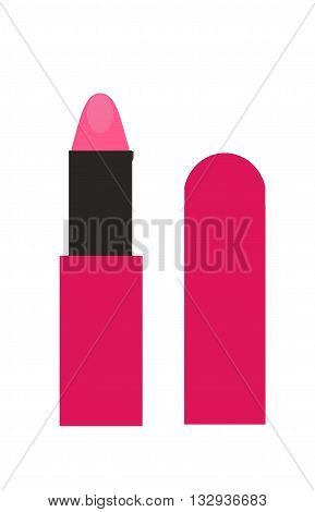 Neon Pink beauty glamour lipstick - makeup