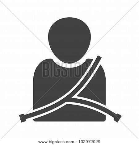 Seat, belt, car icon vector image. Can also be used for car servicing. Suitable for use on web apps, mobile apps and print media.