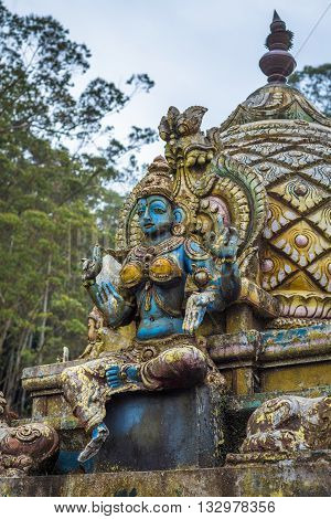 Highly detailed image of Seetha Amman Hindu temple Sri Lanka