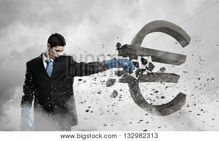 Euro currency concept