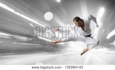 Krate man in action