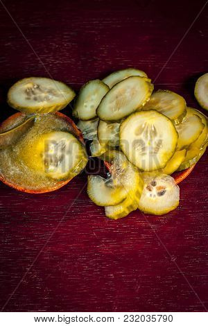 Close Up Of Ayurvedic Face Pack For Removing Black Skin And Acne With Its Ingredients I.e. Cucumber 