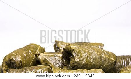 Grape Leaves Rolls. Sarmale, Dolma, Sarma, Dolmades, Golubtsy Or Golabki. East European And Asian Tr