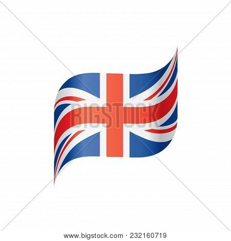 United Kingdom Flag, Vector Illustration On A White Background