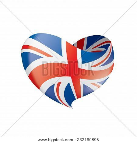 United Kingdom Flag, Vector Illustration On A White Background