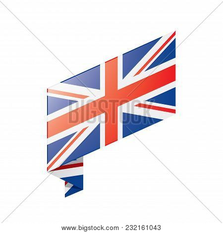 United Kingdom Flag, Vector Illustration On A White Background
