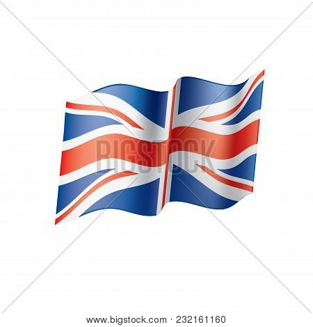 United Kingdom Flag, Vector Illustration On A White Background
