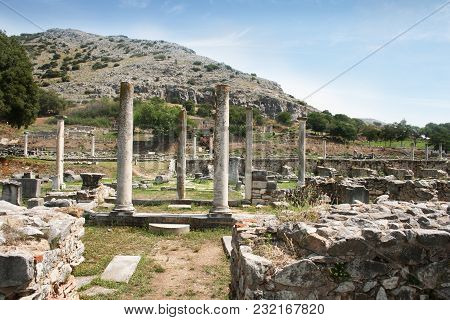 Remains From Historic Philippi That Would Have Been Visited By The Apostle Paul, Silas, Lydia And Ea