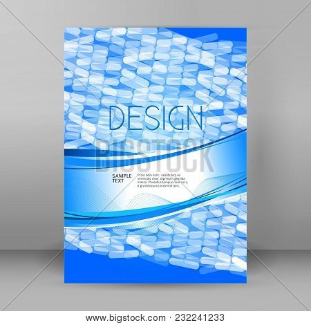 Blur Light Glow Gradient Background With Mosaic Ellipce. Graphic Image Template. Abstract Vector Ill