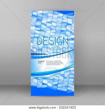 Blur Light Glow Gradient Background With Mosaic Ellipce. Graphic Image Template. Abstract Vector Ill