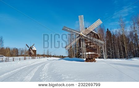 Russian Traditional Wooden Mill